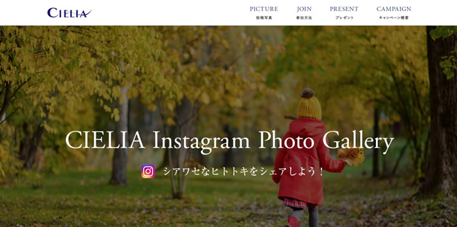 関電不動産開発株式会社様　「CIELIA Instagram Photo Gallery」