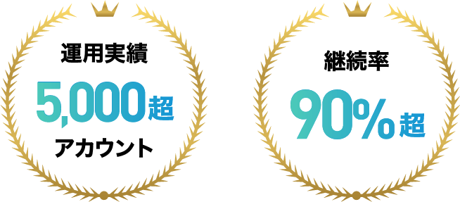 実績5000アカウント以上